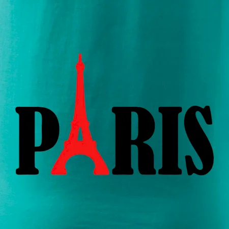 Paris nápis Eiffelova věž