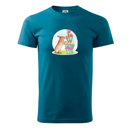 Velikonoční zajíček tulipány
