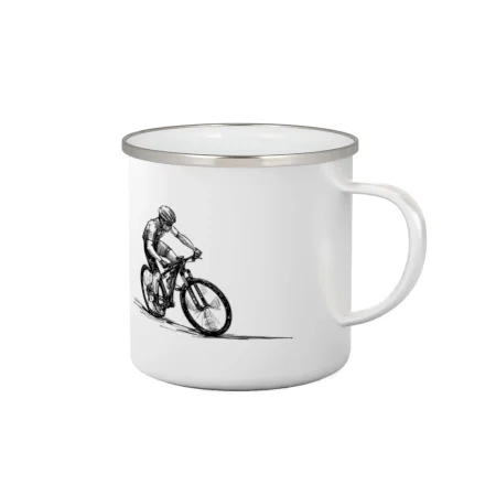 MTB kreslený cyklista