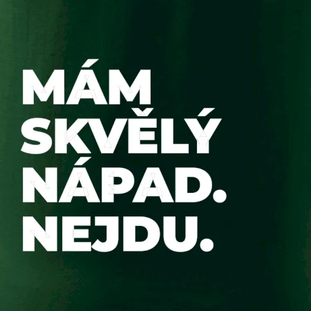 MÁM SKVĚLÝ NÁPAD. NEJDU.