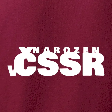 Nápis - Narozen v ČSSR