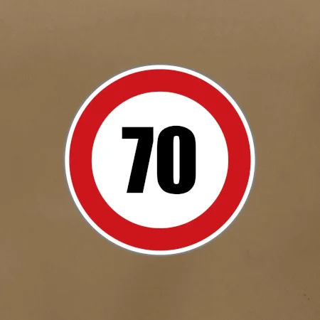 Dopravní značka - omezení rychlosti 70