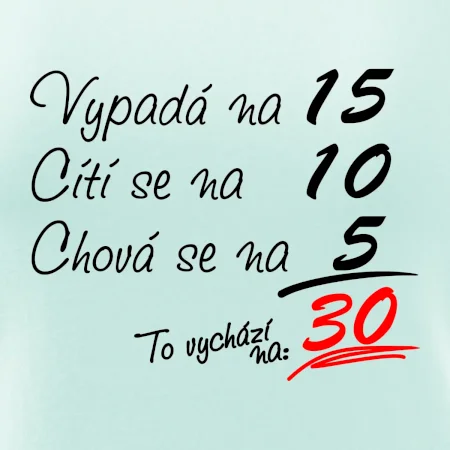 Vypadá, cítí se, chová se - 30 let