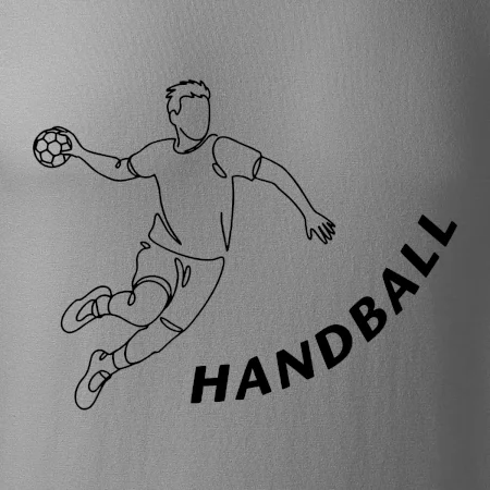 Handball nápis šikmo