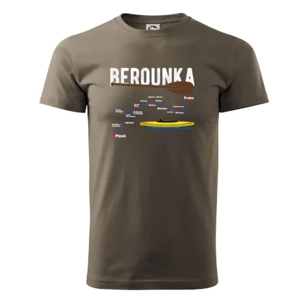 Mapa řeky Berounky