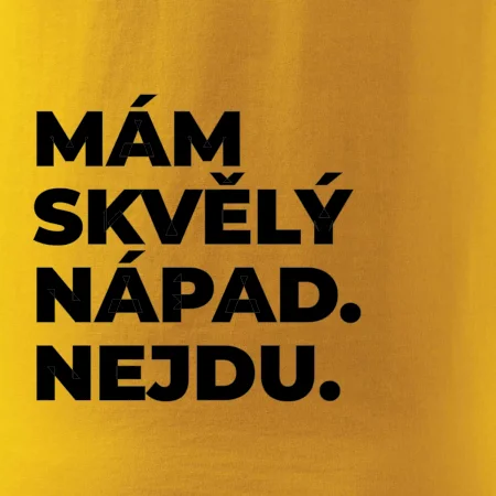 MÁM SKVĚLÝ NÁPAD. NEJDU.
