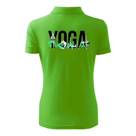 Yoga nápis barevný