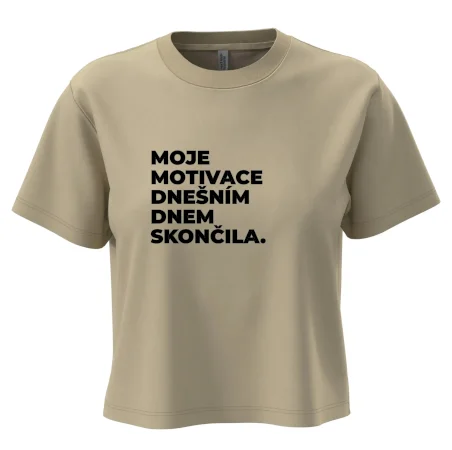 MOJE MOTIVACE DNEŠNÍM DNEM SKONČILA.
