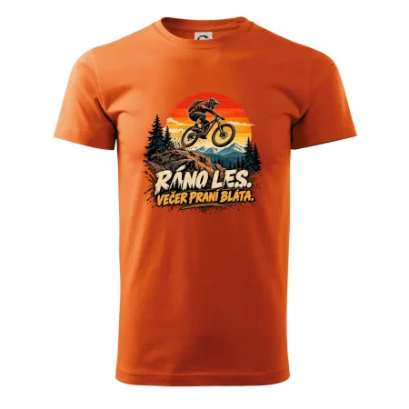 Ráno les večer praní bláta na kole
