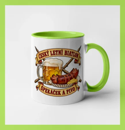 Český letní biatlon špekáček a pivo