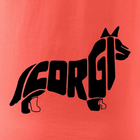 Corgi - nápis v těle