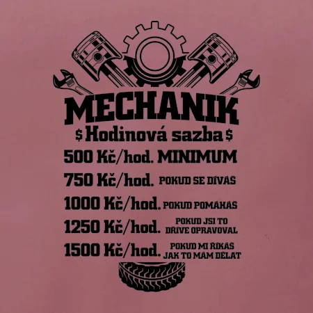 Mechanik - hodinová sazba