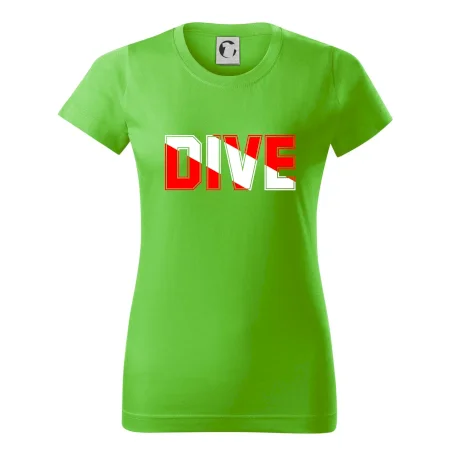 Dive nápis vlajka