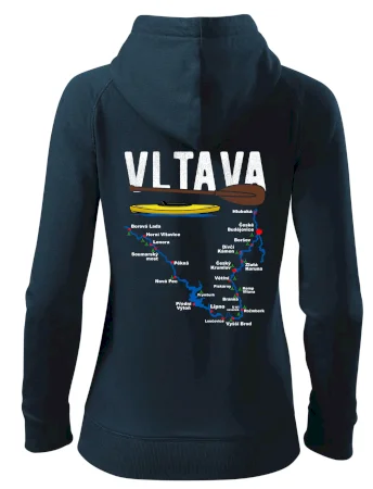 Mapa řeky Vltavy