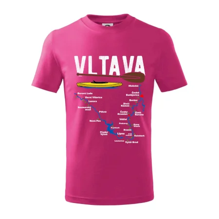 Mapa řeky Vltavy