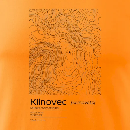 Klínovec - vrstevnice v obdélníku