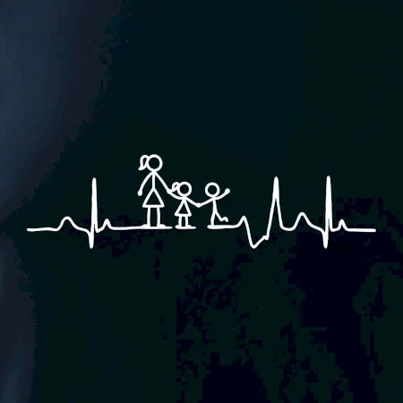 Ekg maminka a holka + kluk
