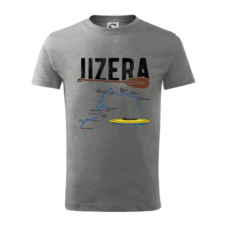 Mapa řeky Jizery