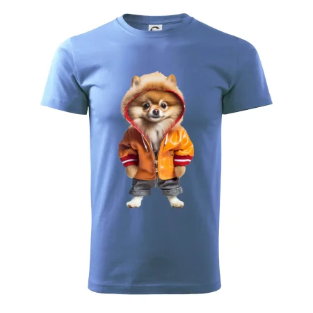 Pomeranian v bundě
