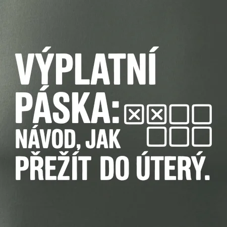 VÝPLATNÍ PÁSKA: Návod, jak přežít do úterý