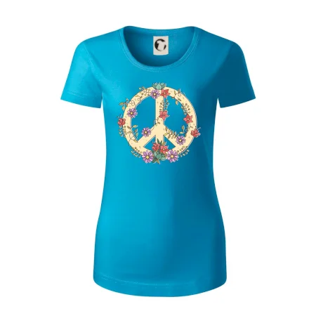 Peace symbol pískový