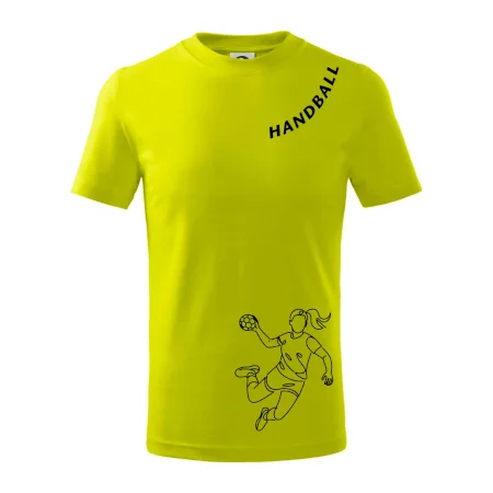 Handball nápis šikmo