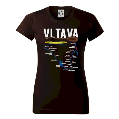 Mapa řeky Vltavy
