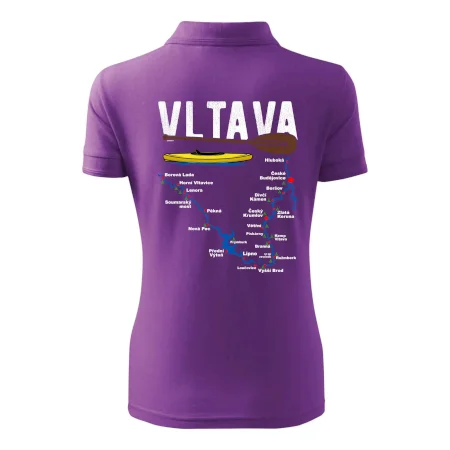 Mapa řeky Vltavy