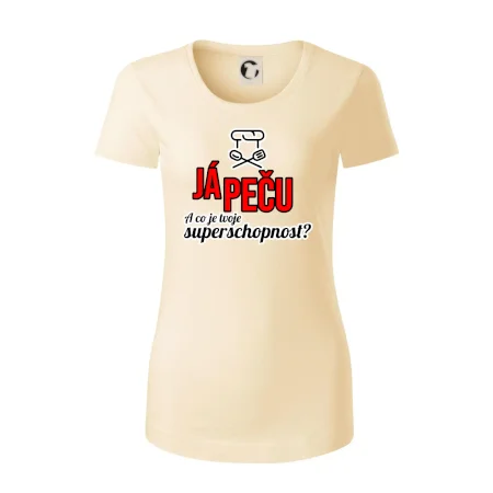 Já peču - tvoje superschopnost? rovný nápis