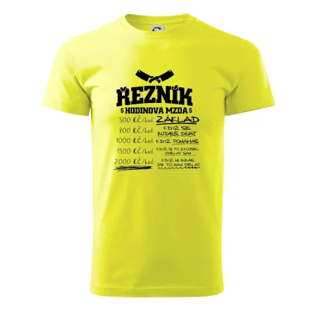 Hodinová mzda řezník