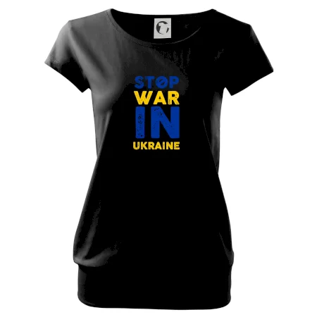 Barevný nápis Stop war in ukraine