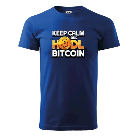 3D nápis Keep Calm and HODL Bitcoin