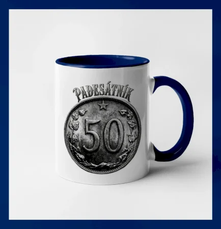 Padesátník 1963 - 1978 s nápisem