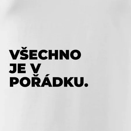 VŠECHNO JE V POŘÁDKU.