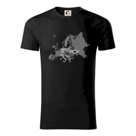 Mapa Evropy - srdce v Ukrajině