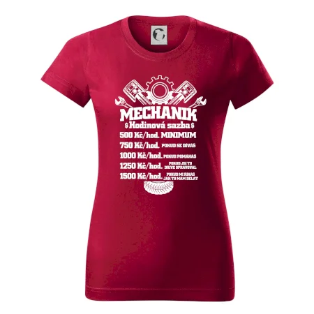 Mechanik - hodinová sazba