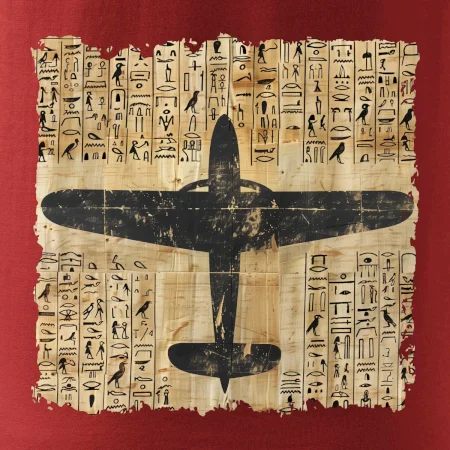 Egyptské hieroglyfy letadlo