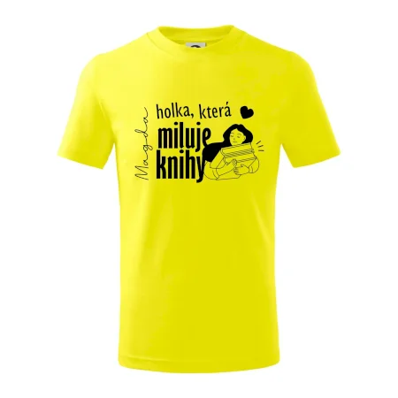 Černobílá holka, která miluje knihy - Vaše jméno