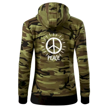 Peace symbol černobílý