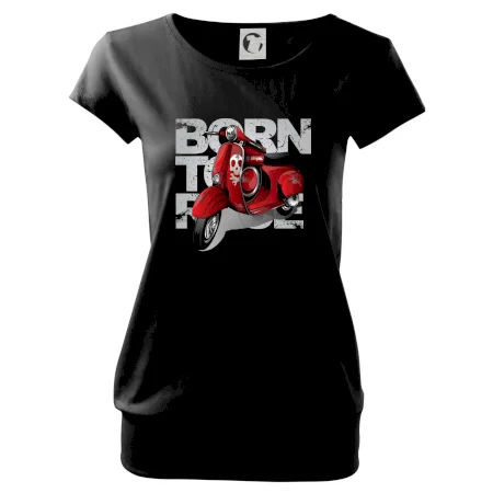 Scooter born to ride red