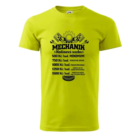 Mechanik - hodinová sazba