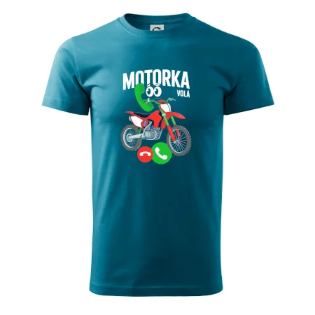 Karikatura motorka cross volá
