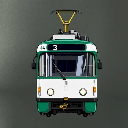 T3R SLF čelo tramvaje linka 3