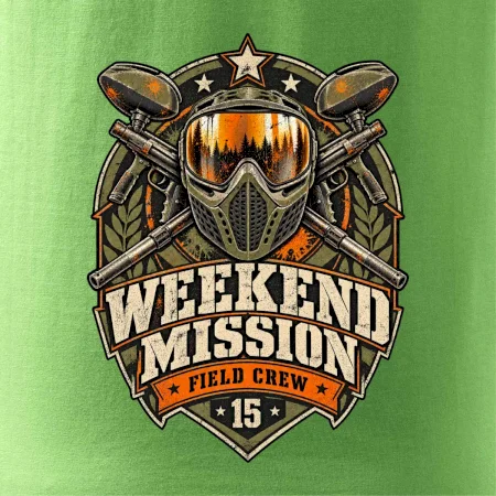 Víkendová mise vintage paintball odznak