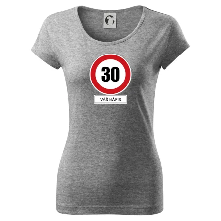 Dopravní značka - rychlost 30 - váš nápis