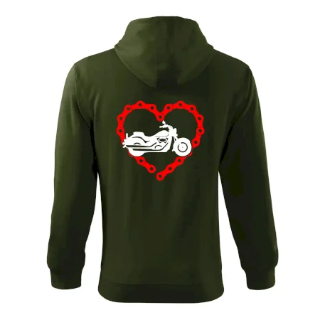 Moto srdce řetěz - chopper