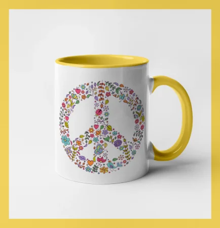 Peace symbol lístečky