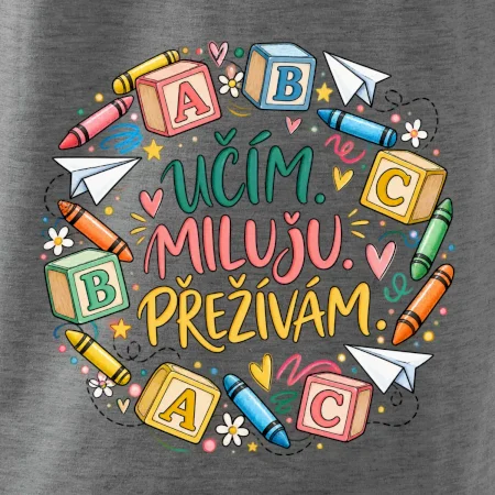 Učím miluju přežívám školní abeceda