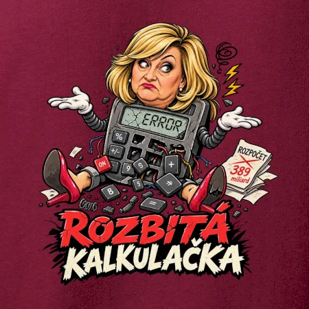 Alenka - rozbitá kalkulačka