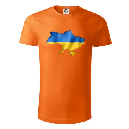 Ukrajina vlajka mapa